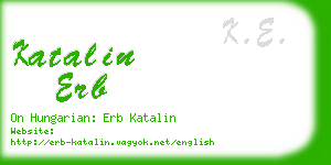 katalin erb business card